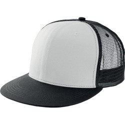 Casquette trucker / visière plate 6 pans