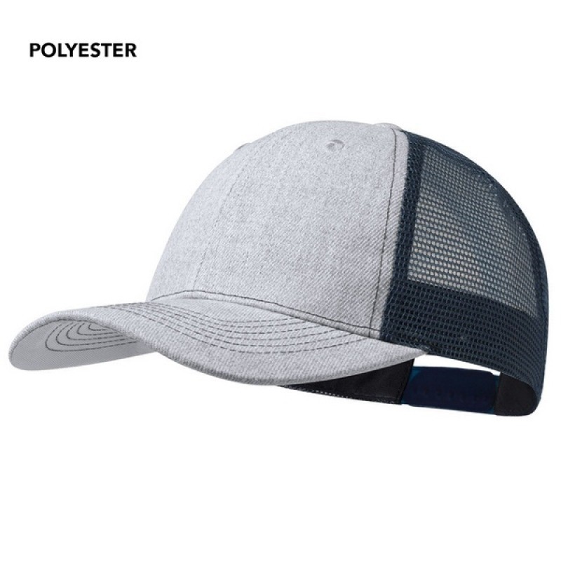 Casquette filet denim gris