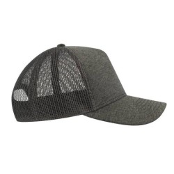Casquette 5 pans style trucker en jersey