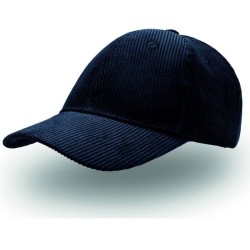 Casquette 6 pans aspect velours côtelé