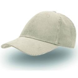 Casquette 6 pans aspect velours côtelé