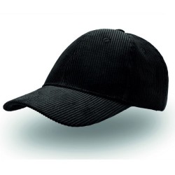 Casquette 6 pans aspect velours côtelé