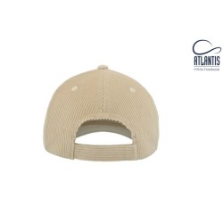 Casquette 6 pans aspect velours côtelé