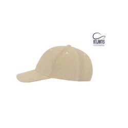 Casquette 6 pans aspect velours côtelé