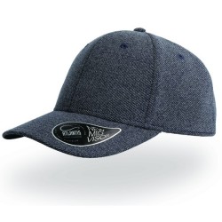 Casquette 6 pans aspect chiné