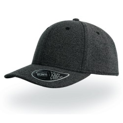 Casquette 6 pans aspect chiné