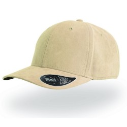 Casquette 6 peau de pêche faux suede