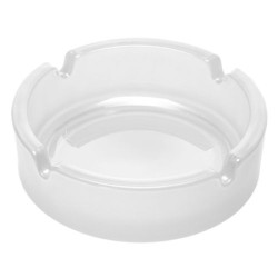 Cendrier en verre givré