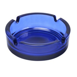 Cendrier en verre givré