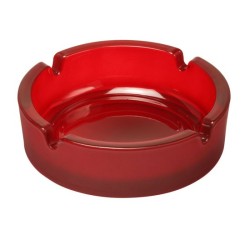 Cendrier en verre givré