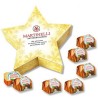 Boîte cadeau etoile avec 6 pièces de Ferrero Küsschen classic/blanc