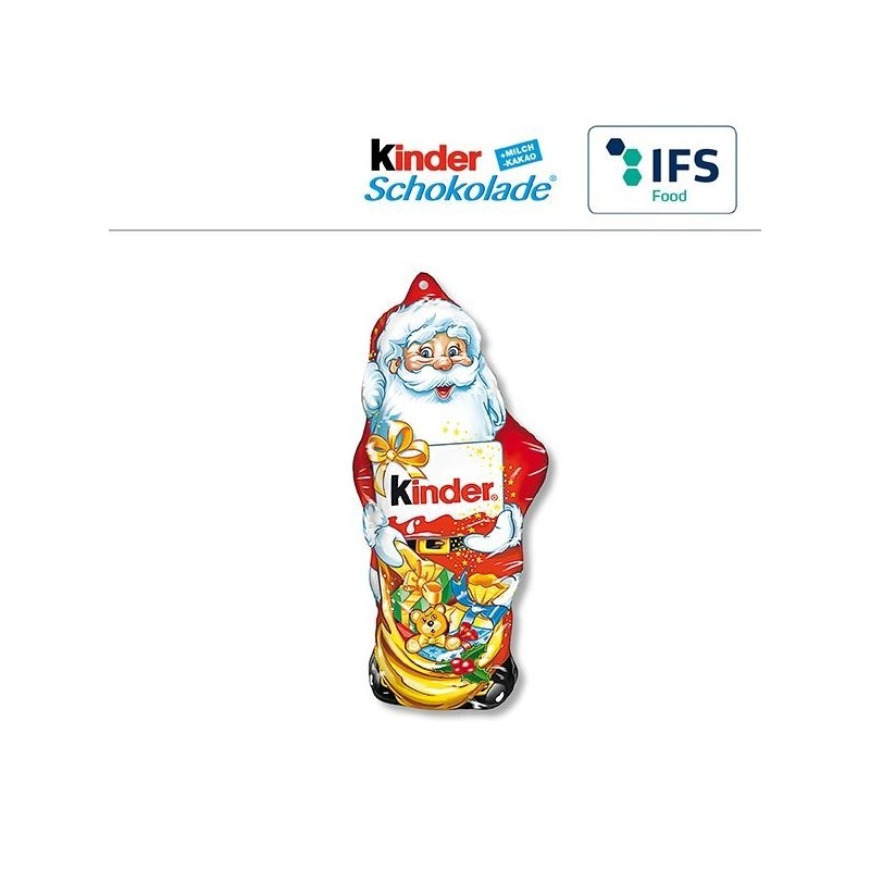 Moulage Père Noël De Chocolats Sac De Noël KINDER : Le Sac De 193g à Prix