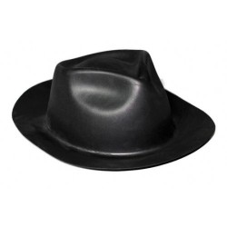 CHAPEAU AL CAPONE NOIR EVA