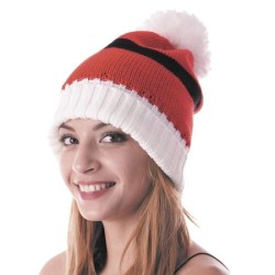 BONNET NOËL TRICOT ROUGE