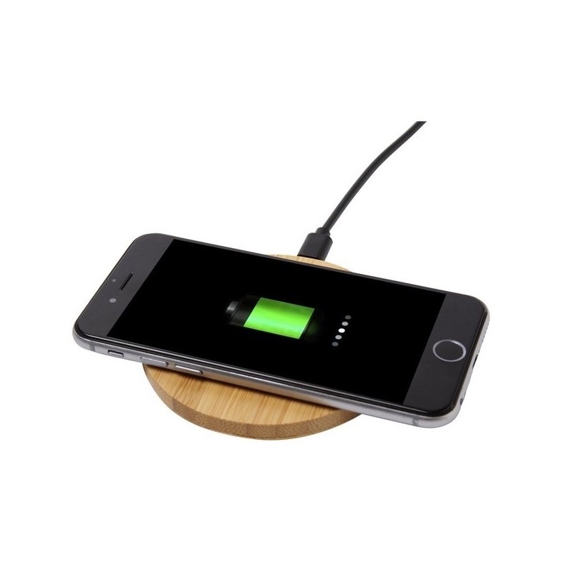 Chargeur à induction en bambou
