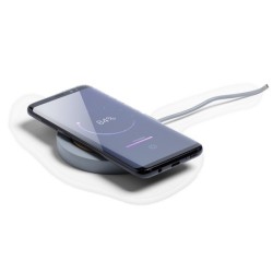 Chargeur sans fil 5w ciment et bambou