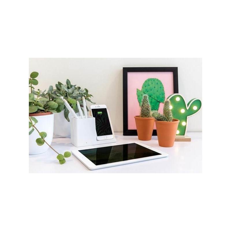 Chargeur à induction avec porte-crayons