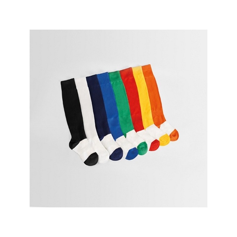 SOCCER - Chaussette de sport haute résistance en côte de fixation permanente