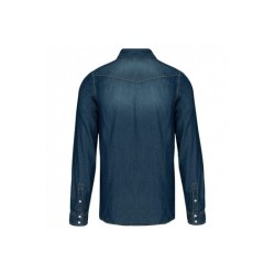 Chemise denim manches longues Kariban