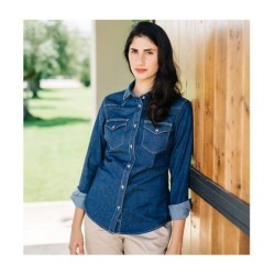 Chemise Stretch En Denim Femme -