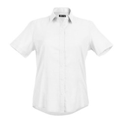 THC LONDON WOMEN WH. Chemise oxford pour femme MC