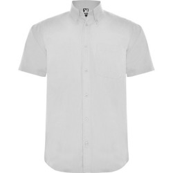 AIFOS - Chemise manches courtes et col classique almidonné et un bouton