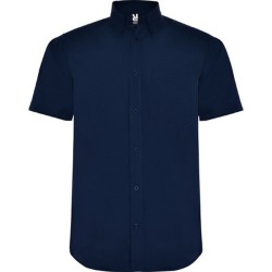 AIFOS - Chemise manches courtes et col classique almidonné et un bouton