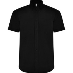 AIFOS - Chemise manches courtes et col classique almidonné et un bouton