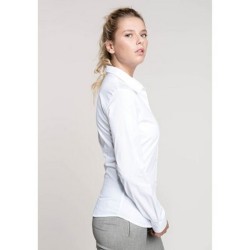 Chemise popeline manches longues femme