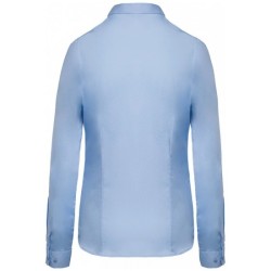 Chemise popeline manches longues femme