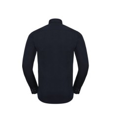 Chemise stretch contrastée