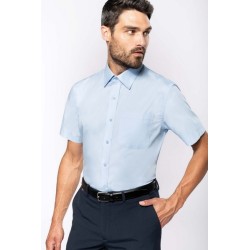 Chemise popeline manches courtes