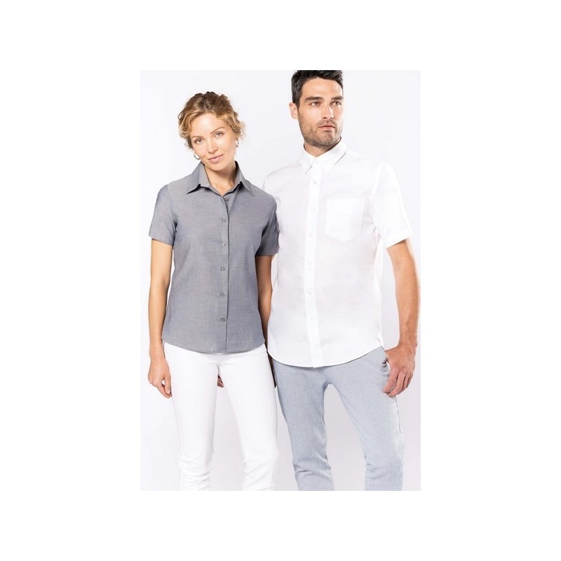 Chemise oxford manches courtes