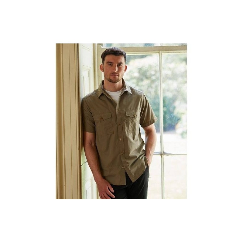 Chemise manches courtes en polyester recyclé - EXPERT KIWI SHORT SLEEVED SHIRT