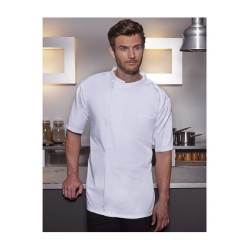 Short-Sleeve Throw-Over Chef Shirt Basic - Chemise de cuisine manches courtes