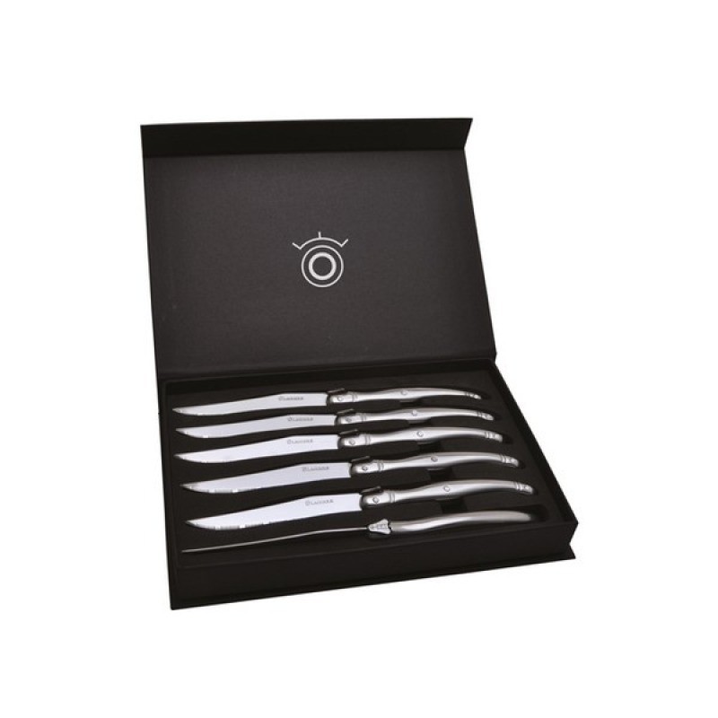Set de 6 couteau laguiole de table inox
