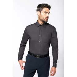 Chemise popeline manches longues