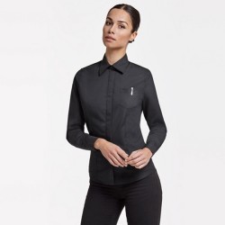 SOFIA L/S - Chemise manches longues, coupe ajustée avec pinces en dos et buste