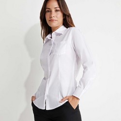 SOFIA L/S - Chemise manches longues, coupe ajustée avec pinces en dos et buste