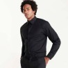 MOSCU - Chemise tissu stretch, manches longues et col avec tissu renforcé
