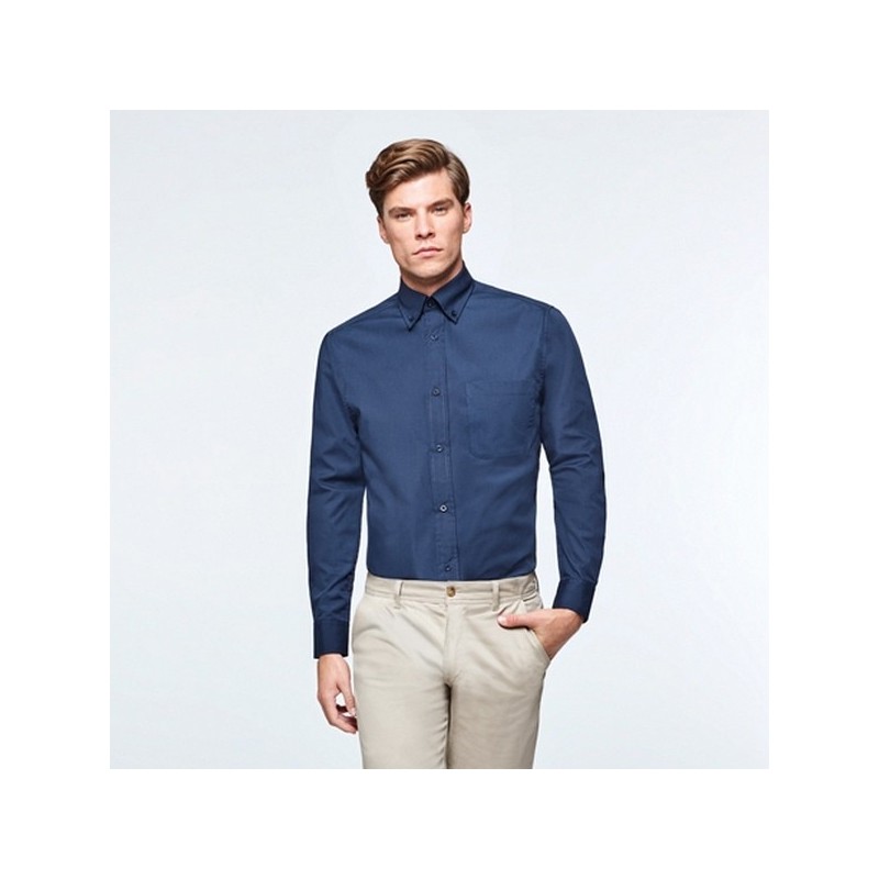 AIFOS L/S - Chemise manches longues, col classique boutonné et poche coeur