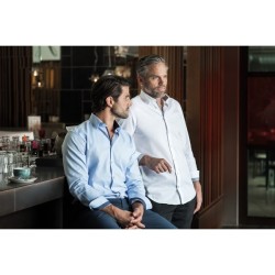 Chemise contrastée à chevrons