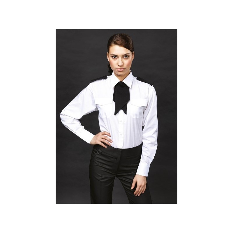Chemise pilote femme manches longues