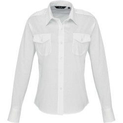 Chemise pilote femme manches longues