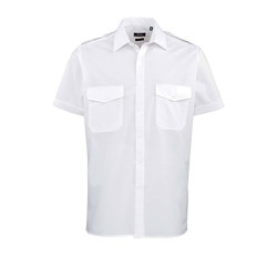 Chemise pilote manches courtes homme
