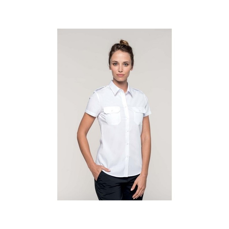 Chemise pilote manches courtes femme - Kariban