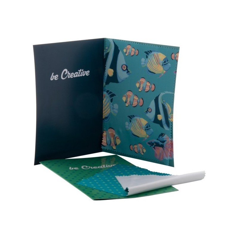 Chiffonnette avec carte postale