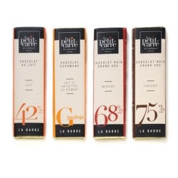 Carte de v?ux avec barre de chocolat