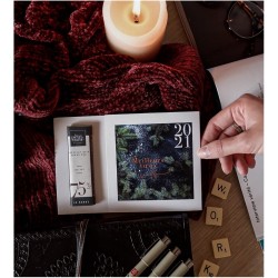 Carte de v?ux avec barre de chocolat