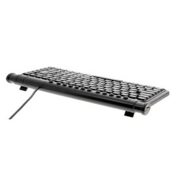 Clavier compact minimax francais-hébreu noir 2 ports usb
